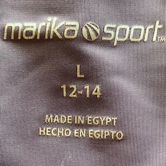 Marika Sport Capri‎ Leggings Size L 12-14 Purple - Picture 7 of 7